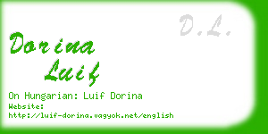 dorina luif business card